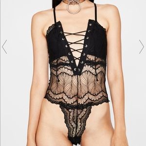 Black Lace Bodysuit